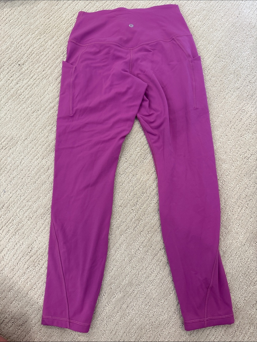 Lululemon align magenta leggings size 8 with pockets 25 in inseam - Picture 2 of 4